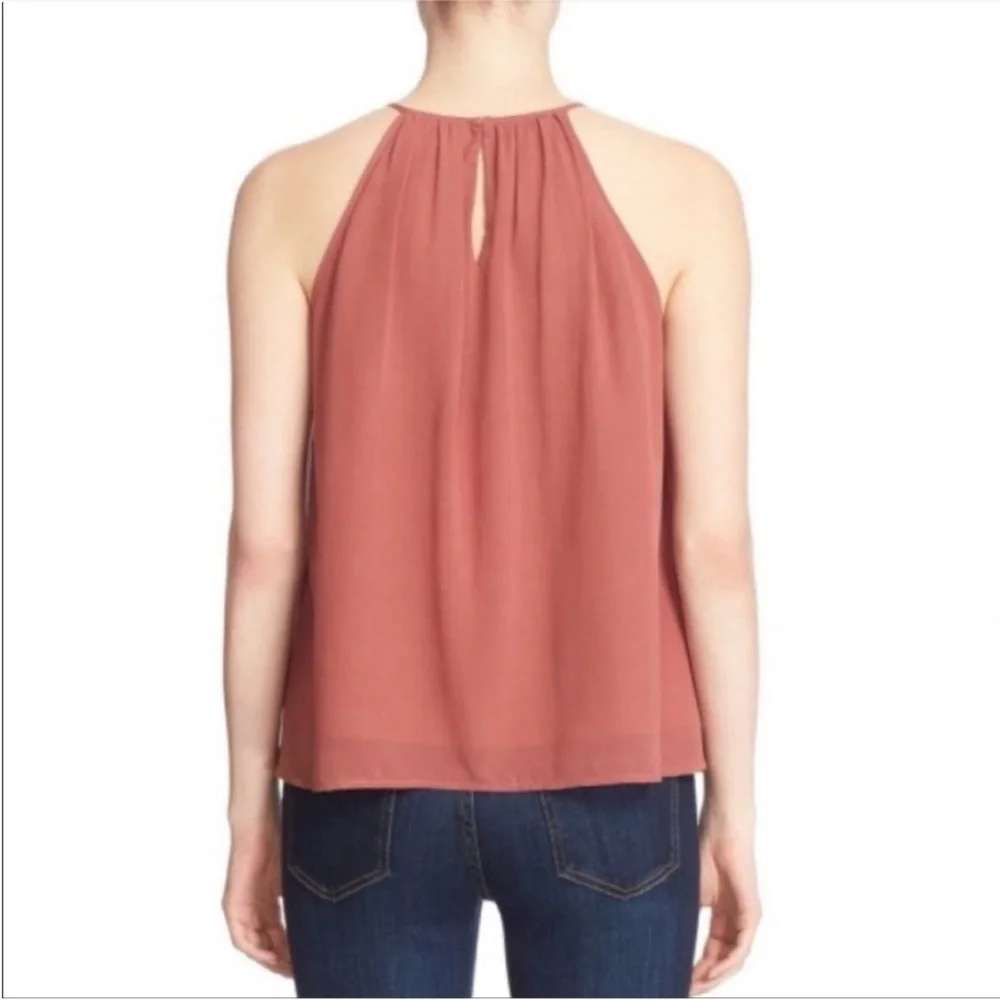 Joie Soseh Smocked Sleeveless Top, Burnt Terracotta… size medium - Picture 2 of 12